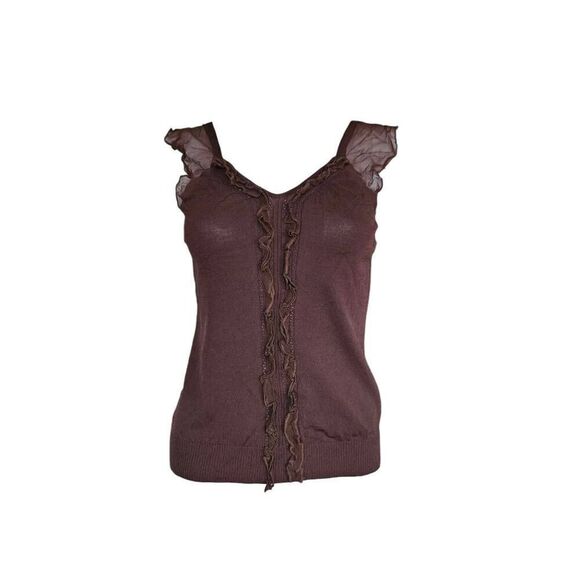 fairy ruffle sleeveless blouse - Picture 1 of 5
